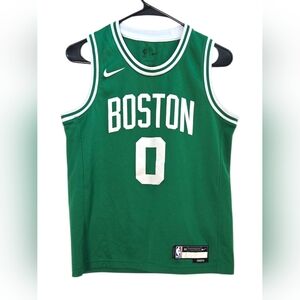 Nike Boston Celtics Jayson Tatum #0 Youth Medium (10-12) Green Dri-Fit NBA Jerse